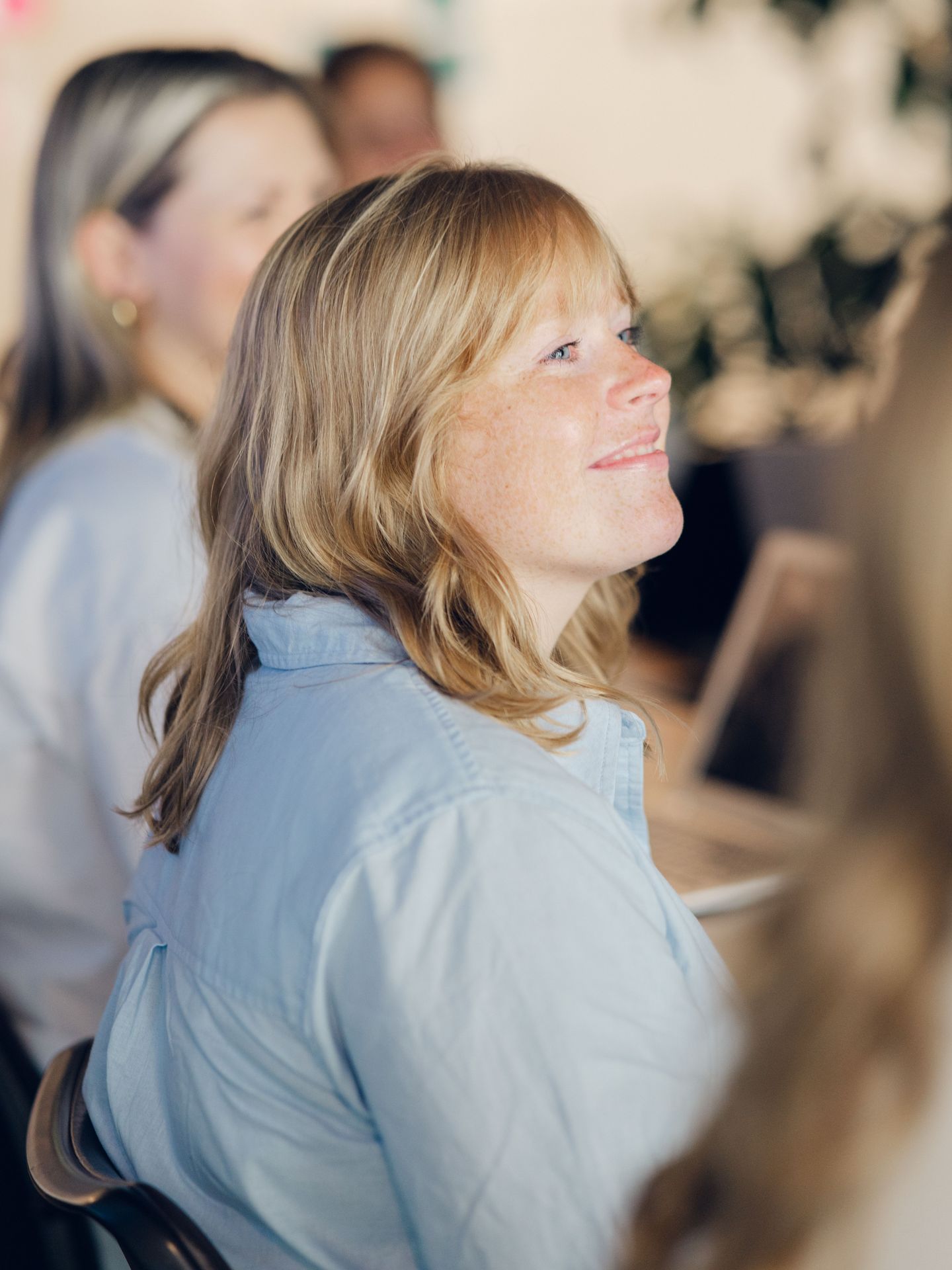 Linden in the conference room at the Robyn office