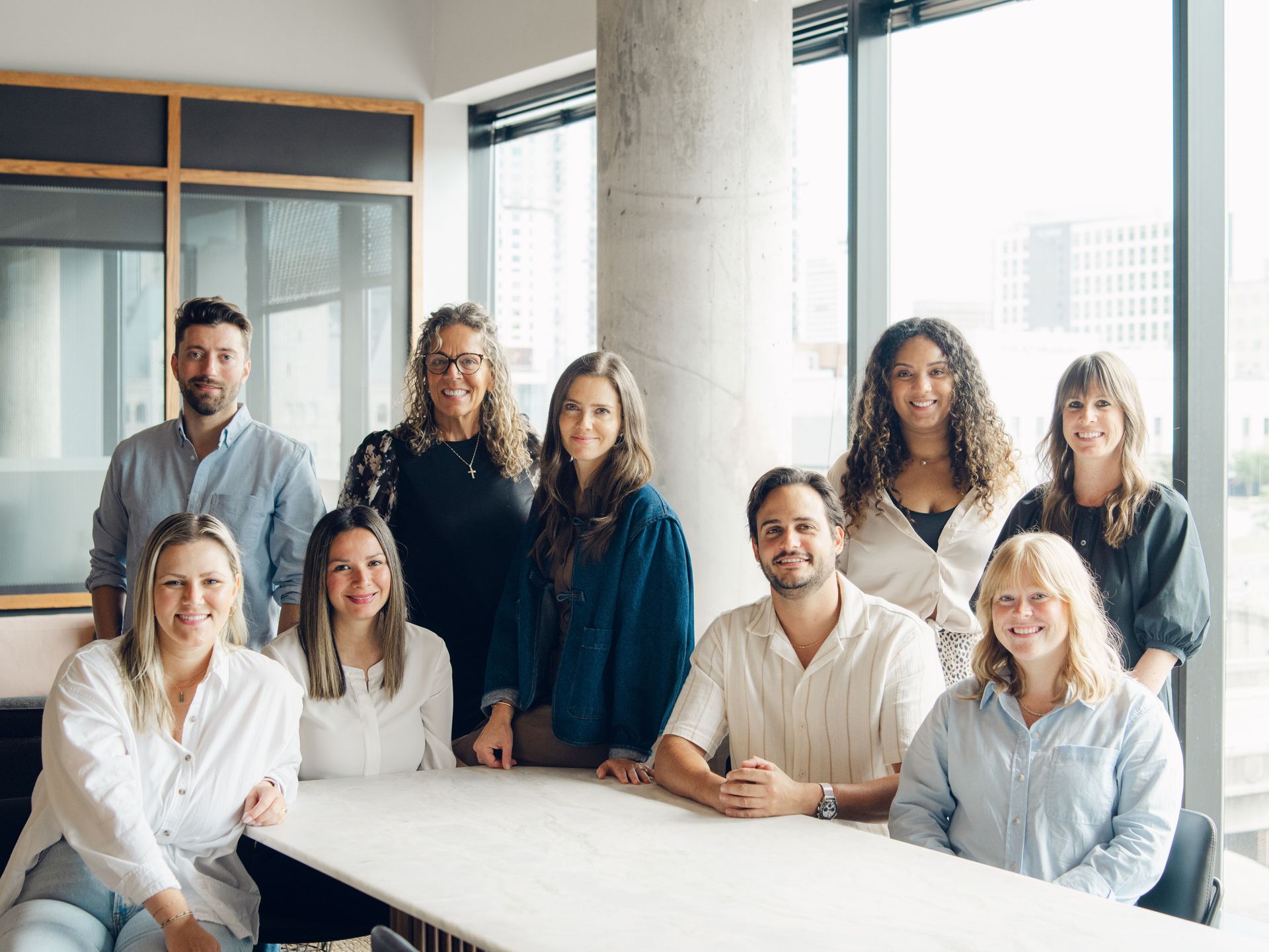 Robyn team at the office